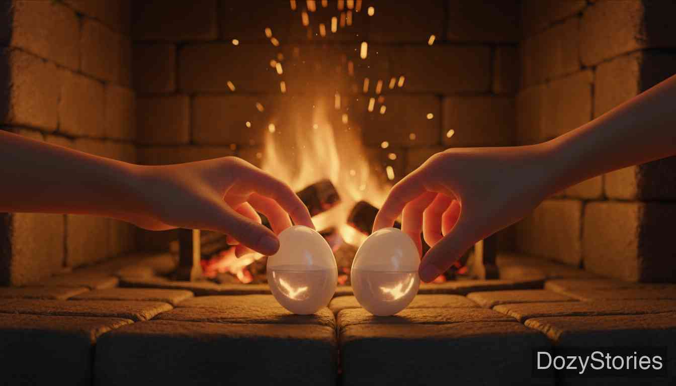 The Changeling - The old woman's plan is to boil water in egg-shells and make the creature laugh itself away. - Scene Illustration 3